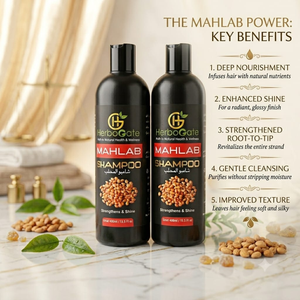 Shampoo capillaire Mahlab pur pour des cheveux lisses et brillants et un soin nettoyant rafraîchissant, pour un usage quotidien. - Product Image 6