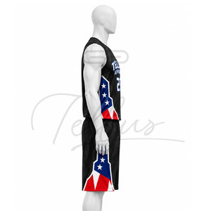 Uniforme de Baloncesto de Alta Calidad, Nuevo Diseño, Uniforme de Baloncesto al por Mayor, Uniforme de Baloncesto Personalizado para Hombre - Product Image 3