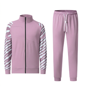 Ensemble de jogging pour homme, survêtement deux pièces, veste zippée, pantalon de jogging, logo personnalisé, vêtements de sport décontractés pour la salle de sport, la remise en forme et l'entraînement - Product Image 5