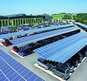 Sistema de Montaje para Paneles Solares en Estacionamientos, Acero PRIME, Instalación Rápida, Estructura de Soporte para Techo Galvanizado en Caliente PR-CPS9726-456 - Product Image 1