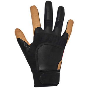 Guantes de Béisbol de Cuero Negro y Marrón, con Cierre de Velcro, Duraderos, para Adultos Unisex, para Entrenamiento - Product Image 6