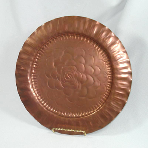 Copper Dinner Charger <b>Plate</b> Copper Eco-Friendly Handmade Charger <b>Plate</b> Engraving Washable Customized Sale - Product Image 4