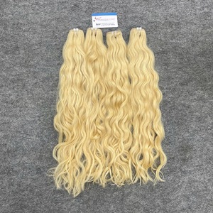 ผมแท้เวียดนามเกรดพรีเมียม 613 สีบลอนด์ แบบ Remy  ทอสองชั้น  ลอนธรรมชาติ นุ่มลื่น เงางาม - Product Image 3