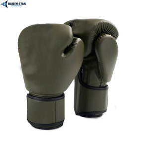 PU Leather Training Boxing Gloves, Adjustable Wrist <b>Strap</b> Sparring Gloves for Men Women - Product Image 4