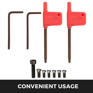 ชุดเครื่องมือกลึงอุตสาหกรรม Super-Hard 40Cr 7 ชิ้น/ชุด พร้อมเม็ดมีดคาร์ไบด์แบบเปลี่ยนได้ขนาด 1/4 นิ้ว ชุดเครื่องมือกลึงคาร์ไบด์ 7 ชิ้น - Product Image 5