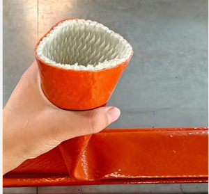 Gaine en caoutchouc de silicone flexible de protection thermique, gaine ignifuge en fibre de verre - Product Image 3