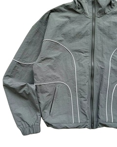 Custom Reflective Stripes Design Elastic Windbreaker <b>Waterproof</b> Breathable Eco-Friendly Thick Nylon Zipper Shell <b>Winter</b> <b>Jacket</b> - Product Image 5