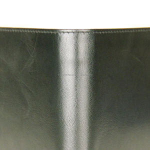 Portefeuille court à deux volets pour hommes en cuir noir brillant avec fermeture ouverte Logo personnalisé avec blocage RFID - Product Image 4