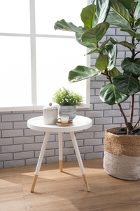 Minimalist Durable <b>White</b> Wooden <b>Coffee</b> <b>Table</b> For Living Room - Product Image 2
