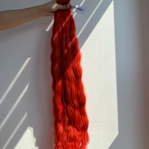 Cabello vietnamita 100% Extensiones de cabello a granel color rojo blanqueamiento ruso envío rápido calidad garantizada - Product Image 3