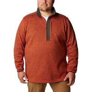 Pull-over de golf respirant pour homme avec logo personnalisé, col montant, col à revers, hauts d'hiver actifs, teint en pièce, délavé, 3D, 100% coton - Product Image 6