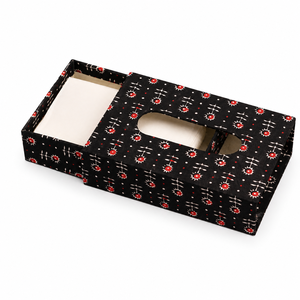 Boîte à mouchoirs en bois artisanal de luxe, imprimée, avec finition en tissu décoratif, porte-serviettes de table - Product Image 3