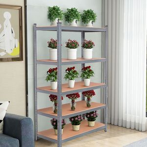 Scaffali da Garage Regolabili in Acciaio Resistente da 71 Pollici, 5 Livelli di Stoccaggio di Qualità Premium per l'Organizzazione - Product Image 1
