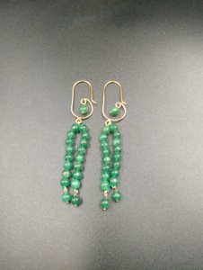 Boucles d'oreilles créoles plaquées or en forme de goutte d'eau, minimalistes, avec perles, pour femme, bijoux à porter au quotidien - Product Image 1