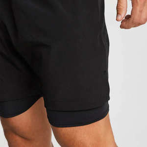 Pantalones cortos de gimnasio de secado rápido para hombre, pantalones cortos deportivos de verano para entrenamiento, fitness, ropa deportiva con cintura elástica, suministro de fábrica. - Product Image 5