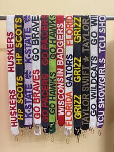 Correa de Repuesto para Bolso Bandolera con Bordado de Cuentas y Diseño de Equipo Deportivo, Accesorio para el Día del Partido, con Letras Personalizadas - Product Image 3