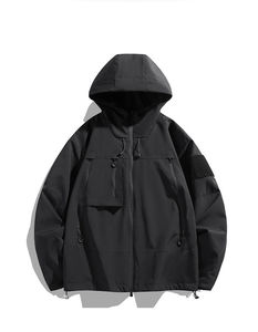 Custom Waterproof Windproof Hooded Winter <b>Jacket</b> for <b>Men</b> Outdoor <b>Utility</b> <b>Jacket</b> Multiple Zipper Pockets High Quality Manufacture - Product Image 2