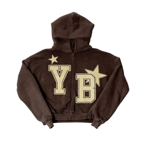 Ensemble survêtement et sweat à capuche streetwear, pull personnalisé avec broderie patchwork, logo, équipement de haute qualité - Product Image 2