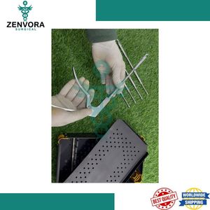 Ensemble de rongeurs rotatifs Kerrison interlaminaires manuels en acier inoxydable pour chirurgie de la colonne vertébrale, instrument orthopédique, morsure haut/bas, autoclavable - Product Image 2