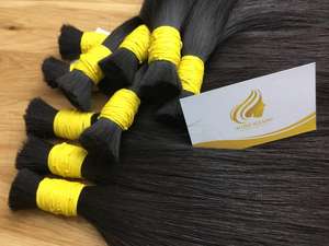 Minh Khang Proveedor de cabello Vietnam 150kg Negro natural 100% Extensiones de cabello humano Materia prima a granel Lista de precios de almacén - Product Image 4