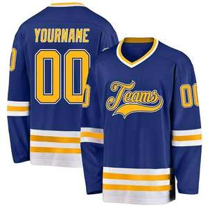 Custom Team Name Solid Color Adult Size Ice Hockey Uniform Sets-100% Polyester Quick Dry & Breathable - Product Image 4