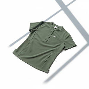 ชุดยูนิฟอร์มแพทย์หญิงสำหรับโรงพยาบาลและสปา ผ้าเรยอน/สแปนเด็กซ์/โพลีเอสเตอร์ พิมพ์ลายดิจิทัล/ลายนูน - Product Image 5