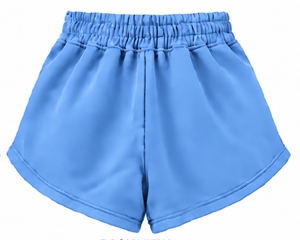 Shorts de Punto Azules para Mujer, Marca Index Apparel, con Cintura Elástica y Bolsillos, Estilo Deportivo Casual - Product Image 2