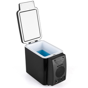 Mini-réfrigérateur thermoélectrique portable pour voiture avec refroidissement par air, 6L, en plastique, pour usage domestique, camping, extérieur et hôtel - Product Image 2