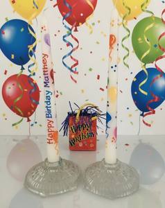 Velas de Cera de Soja sin Humo con Estampado de Globos Coloridos, Velas Cónicas para Cumpleaños, Halloween, Bares, Bodas, Navidad, Set de Celebración - Product Image 3