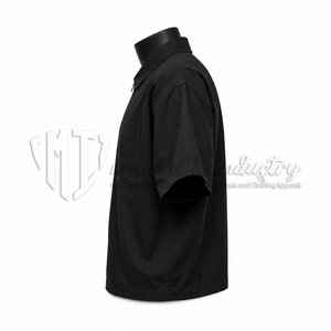 Camisa Casual Personalizada para Hombre, 100% Algodón Orgánico, Manga Corta, Cierre Completo, Ecológica, Transpirable, Fabricante de Marca Privada OEM - Product Image 4