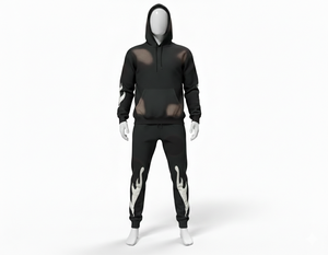 Survêtement d'hiver grande taille couleur personnalisée / Vêtements de sport respirants de haute qualité, sweat à capuche côtelé, nouvelle arrivée - Product Image 1