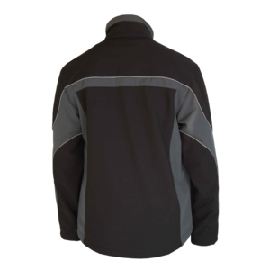New Arrivals ANSI Class 2 EN ISO 20471 Class 2 <b>High</b> <b>Visibility</b> <b>Softshell</b> <b>Jackets</b> Black Waterproof Reflective for Outdoor Use - Product Image 3