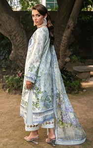 Pure Cotton Salwar Kameez Midi Length Heavy Patch Embroidery for <b>Party</b> Wedding Diwali & <b>Prom</b> - Product Image 4