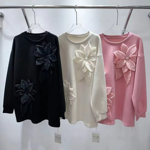 เสื้อฮู้ดคริสตัลมุกสำหรับผู้หญิงขายส่ง & เสื้อสเวตเชิ้ตตัวยาว ไซส์พลัส สไตล์แฟชั่น ขายส่งมีจำหน่าย - Product Image 1