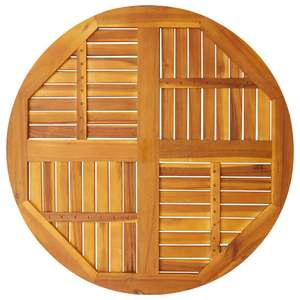 โต๊ะอาหารไม้เนื้อแข็งทรงกลมแบบเรียบง่าย โต๊ะอาหารทรงกลมทำมือ - Product Image 6