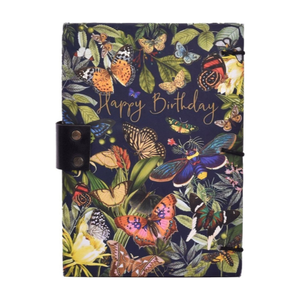 Happy Birthday Butterfly Journal | Printed Cardboard Hardcover <b>Notebook</b> | Floral & Butterfly <b>Diary</b> | 200 White Pages | 7x5inches - Product Image 3