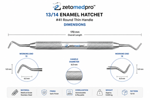 เครื่องมือผ่าตัดฟันแบบมือถือ รุ่น Zetomed Pro ผลิตจากเหล็กกล้าไร้สนิมเกรดทางการแพทย์ คุณภาพพรีเมียม สำหรับการบูรณะเคลือบฟัน - Product Image 3