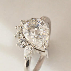 Igi/gia แล็บตัดเพชรวินเทจ14K สีเหลืองแหวนแต่งงาน/งานหมั้นใส่ได้ทั้งชายและหญิงสีขาวทองคุณภาพดีสำหรับงานปาร์ตี้ครบรอบ-คุ้มค่า - Product Image 2