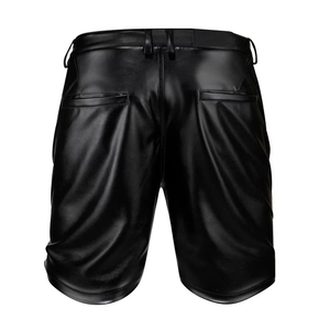 Men Leather Shorts Stylish Street Style Fashion Bottom for Party Wear and Night Events - Product Image 2
