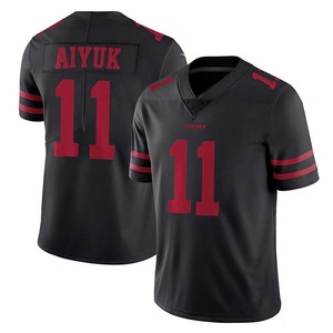 Camiseta de Fútbol Americano para Hombre, Uniforme del Equipo de San Francisco con Logos Bordados, Transpirable, Tallas Grandes, Personalizable OEM - Product Image 4