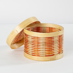 Petite boîte de rangement en bambou avec couvercle en gros boîtes naturelles écologiques naturelles en cercle - Product Image 2