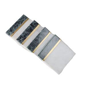 Dessous de verre en marbre blanc fait à la main nouveau design décoratif rond dessus de table fabricant de tapis - Product Image 4