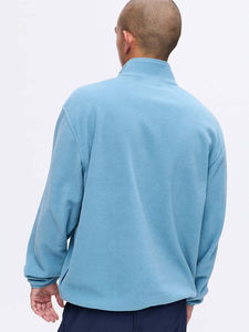 เสื้อสเวตเชิ้ตซิป ¼ ตัวสำหรับผู้ชาย แบบขายส่ง ผลิตตามสั่ง ผ้าฝ้ายพรีเมียม ทรงปกติ โรงงานผู้ผลิต OEM คอลเลคชั่นอเมริกาและยุโรป - Product Image 2