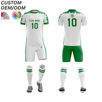 Maillot de football professionnel, uniforme d'équipe, sublimation personnalisable, respirant, 100% polyester, maille courte, séchage rapide
