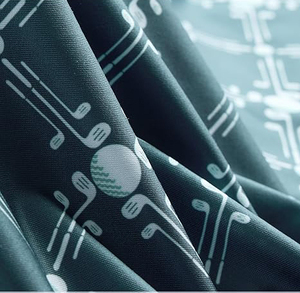 Polo à manches courtes pour homme, motif géométrique bleu, tissu respirant, style golf - Product Image 6