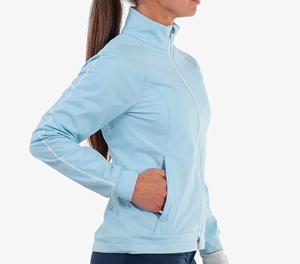 Veste de golf d'hiver à capuche personnalisée OEM unisexe, respirante, imperméable, performante, avec logo sur le devant - Product Image 3