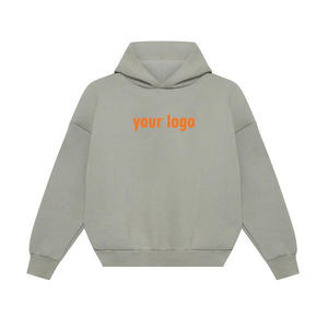Men's 100% Cotton Hoodie Eco-Friendly Heavy Weight Oversized Pullover Soft <b>Fabric</b> Comfortable Casual Hooded Top Relaxed Fit - Product Image 5