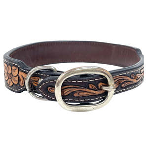 Collar para Perro de Cuero Genuino con Remaches y Cuentas Estilo Western, Lujoso, Duradero, Multifuncional, Ligero y Acolchado con Malla Suave - Product Image 2