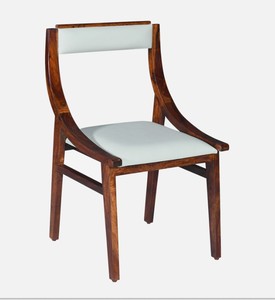 Modern Solid Wood <b>Dining</b> <b>Chair</b> Upholstered Faux Leather Seat Back Midcentury Design for Home <b>Dining</b> Use - Product Image 3