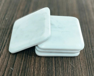 High End Eco-Friendly Luxury Marble <b>Coaster</b> Set Best Quality Top Selling Elegant Drink <b>Coasters</b> 4X4 Inches Home Kitchen <b>Table</b> - Product Image 6